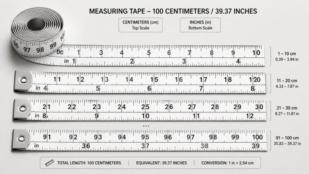 1-to-100-cm-in-inches