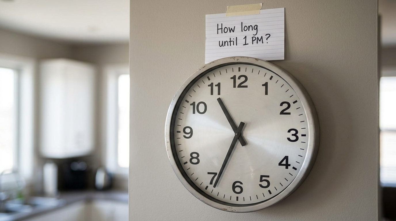 How long until 1 PM?