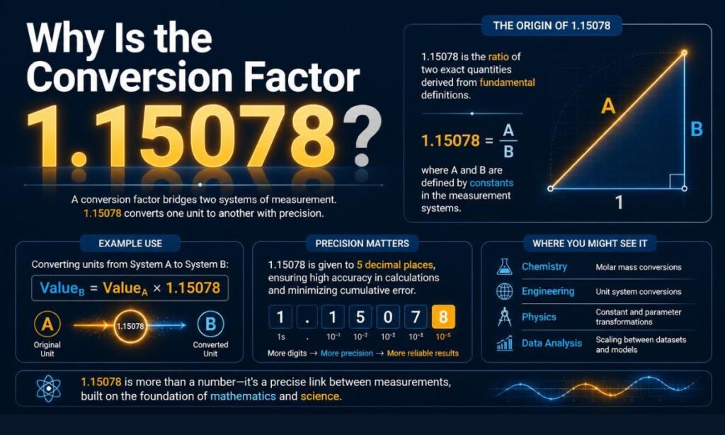 why-is-the-conversion-factor-1.15078